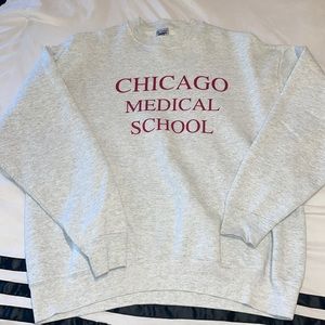 Chicago Medical School Grey Pullover Sweatshirt. Size XL